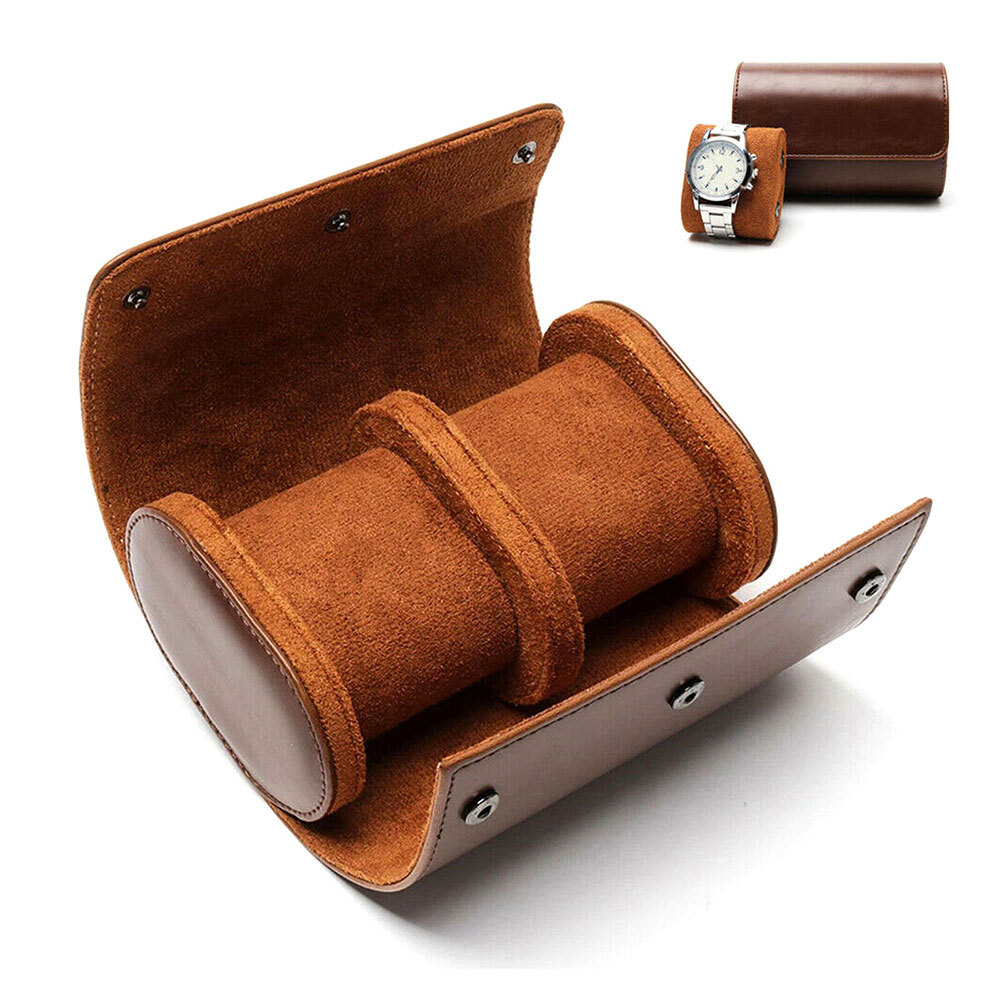 Watch Roll Travel Case Portable Leather Display Watch Jewelry Storage box NEW#