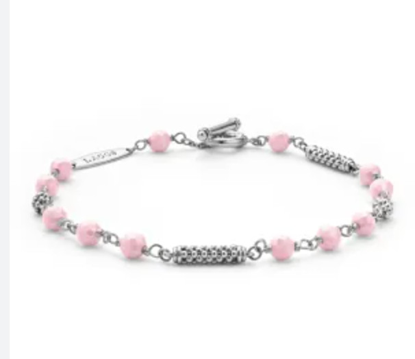 LAGOS Bold Caviar 7mm Rope Bracelet in Sterling Silver MEDIUM 7 NEW $650.00