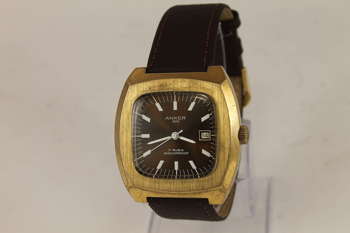 Vintage German ANKER 2000 17 Jewels Goldplated Wrist Watch 1960’s