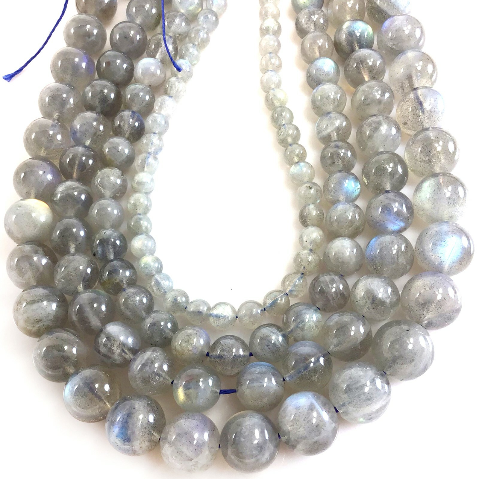 Genuine Natural Labradorite Round Loose Bead Blue Light 5″ 4 6 8mm 10 12mm