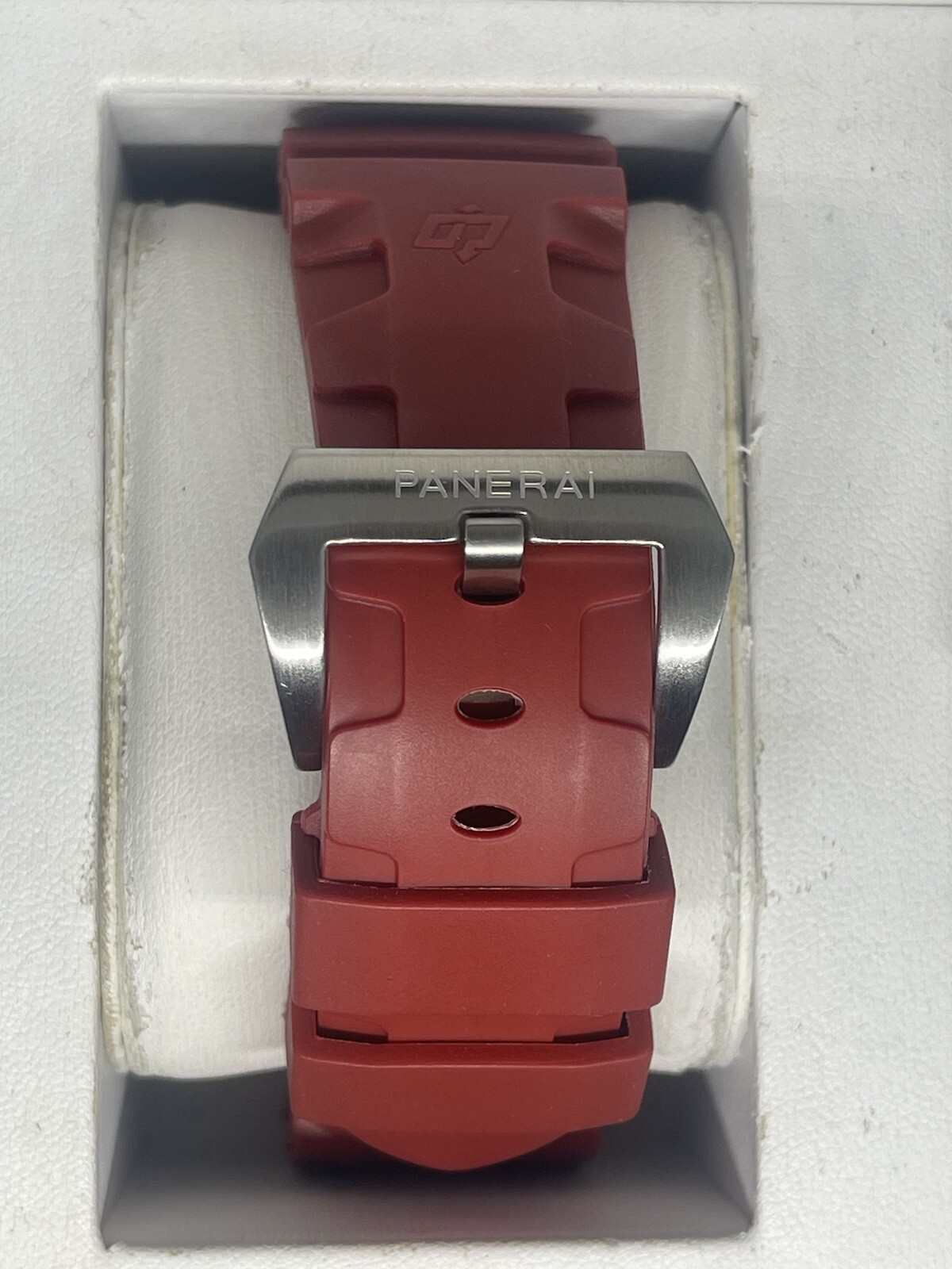 22mm Red RUBBER Watch Band Fits for Panerai PAM strap WITH BUCKLE BARGAIN