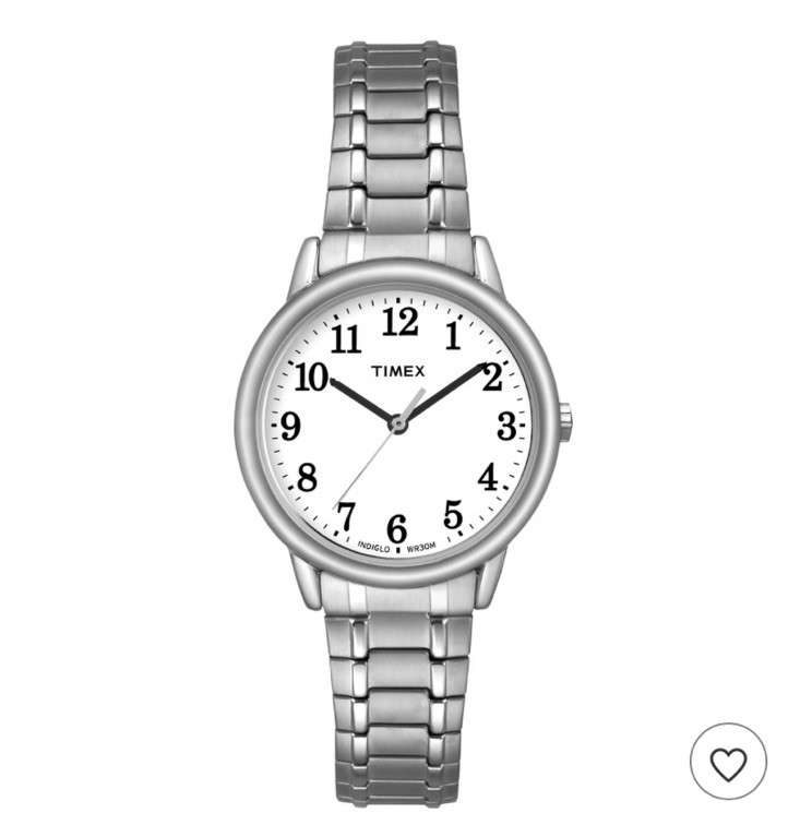Women’s Timex Easy Reader Expansion Band Watch – Silver TW2P78500 NO BOX