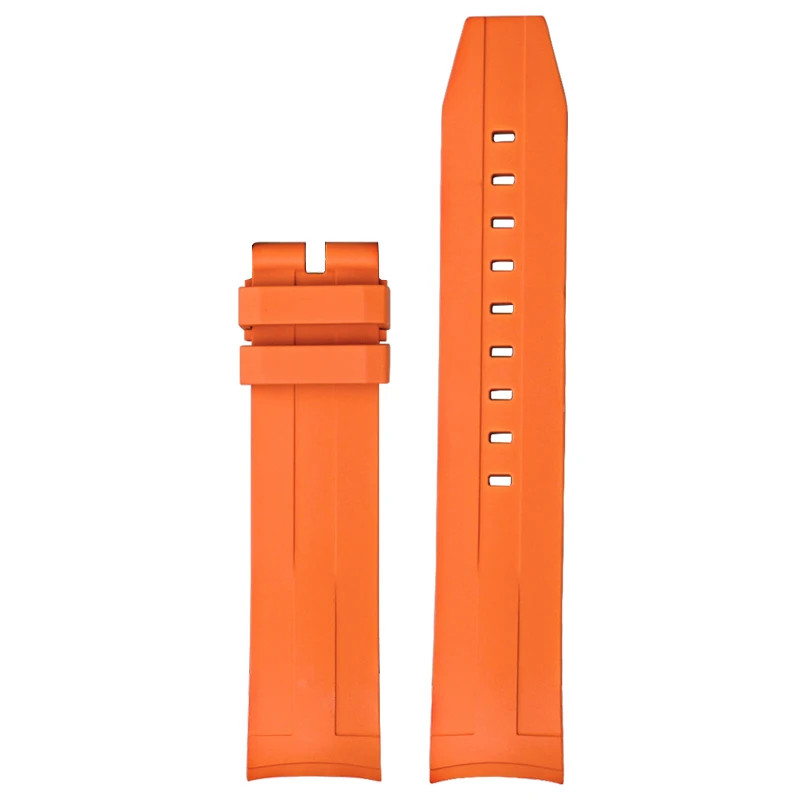 21mm Curved FKM Rubber Strap For Tissot Seastar T120 Soft Heat-Resistant Band