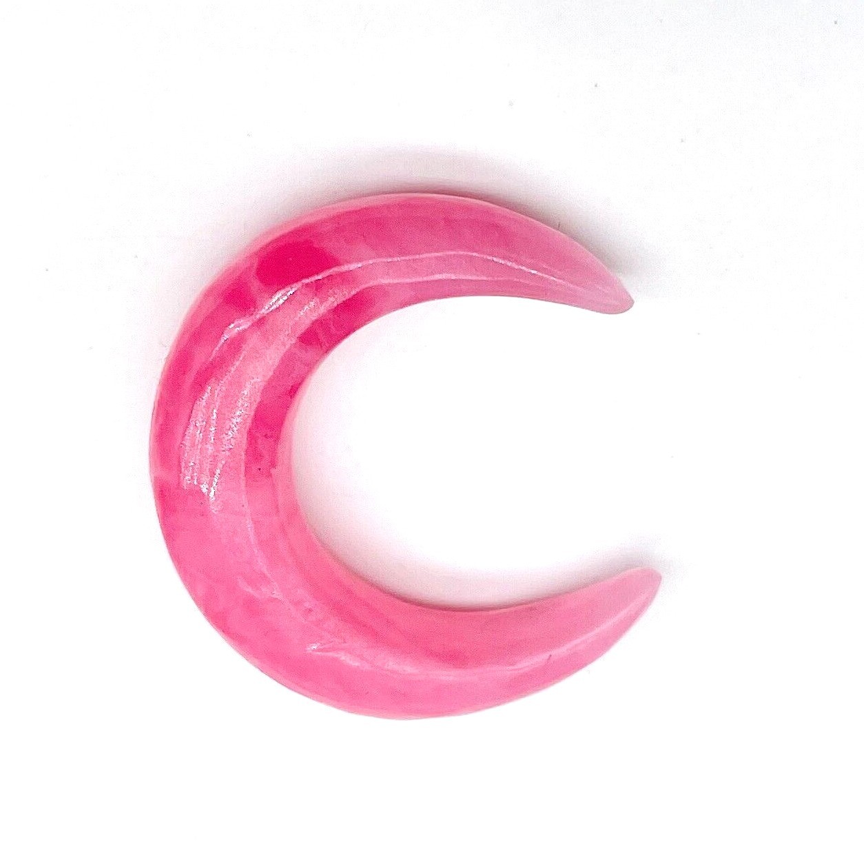 Rose Quartz Septum Pincher, Handmade size 12g(2mm) to 5/8”and custom Available