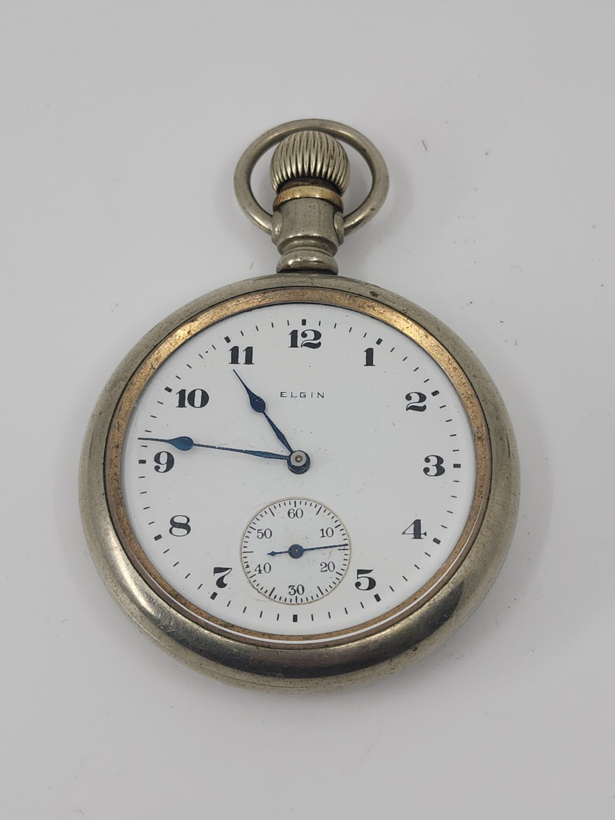 1920 Elgin Model 7 7j Size 16s Grade 291 Open Face Pocket Watch – Repair