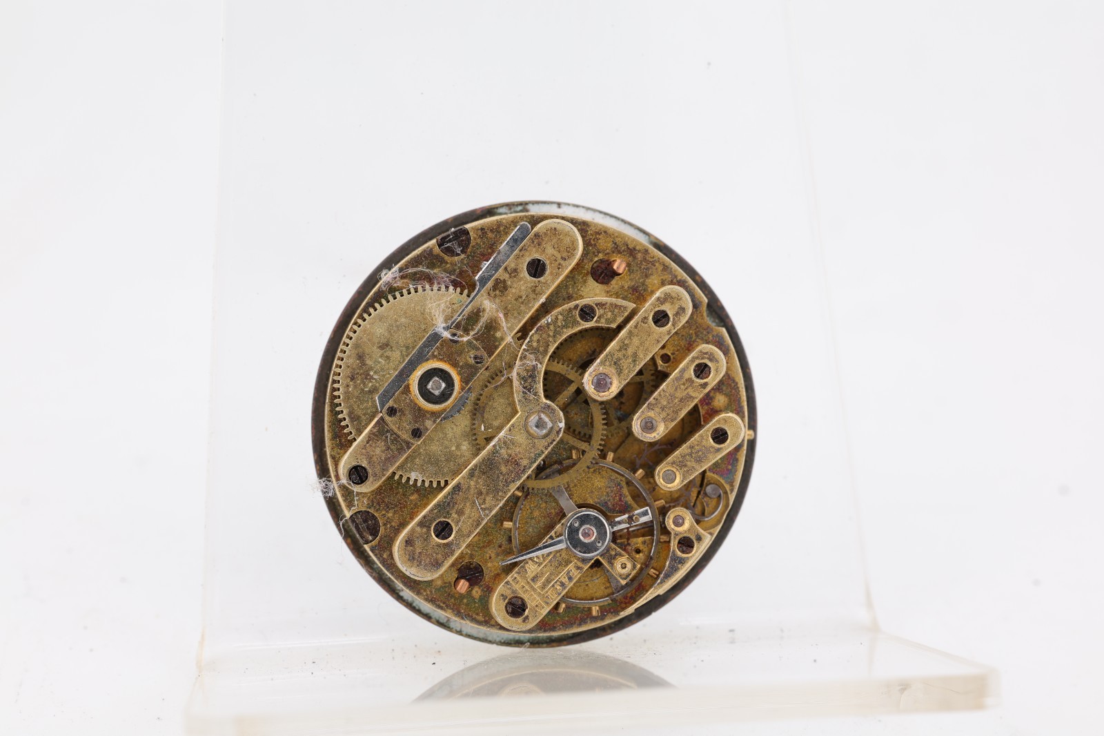HIGH GRADE KEYWIND 3 FINGER POCKET WATCH MOVEMENT, 35.75mm, FOR REPAIR (LP)
