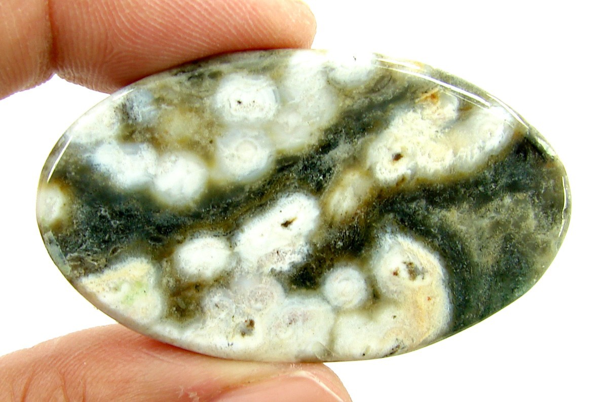 66.10 Ct Natural Ocean Jasper Loose Gemstone Cabochon Wire Wrap Stone – 2847