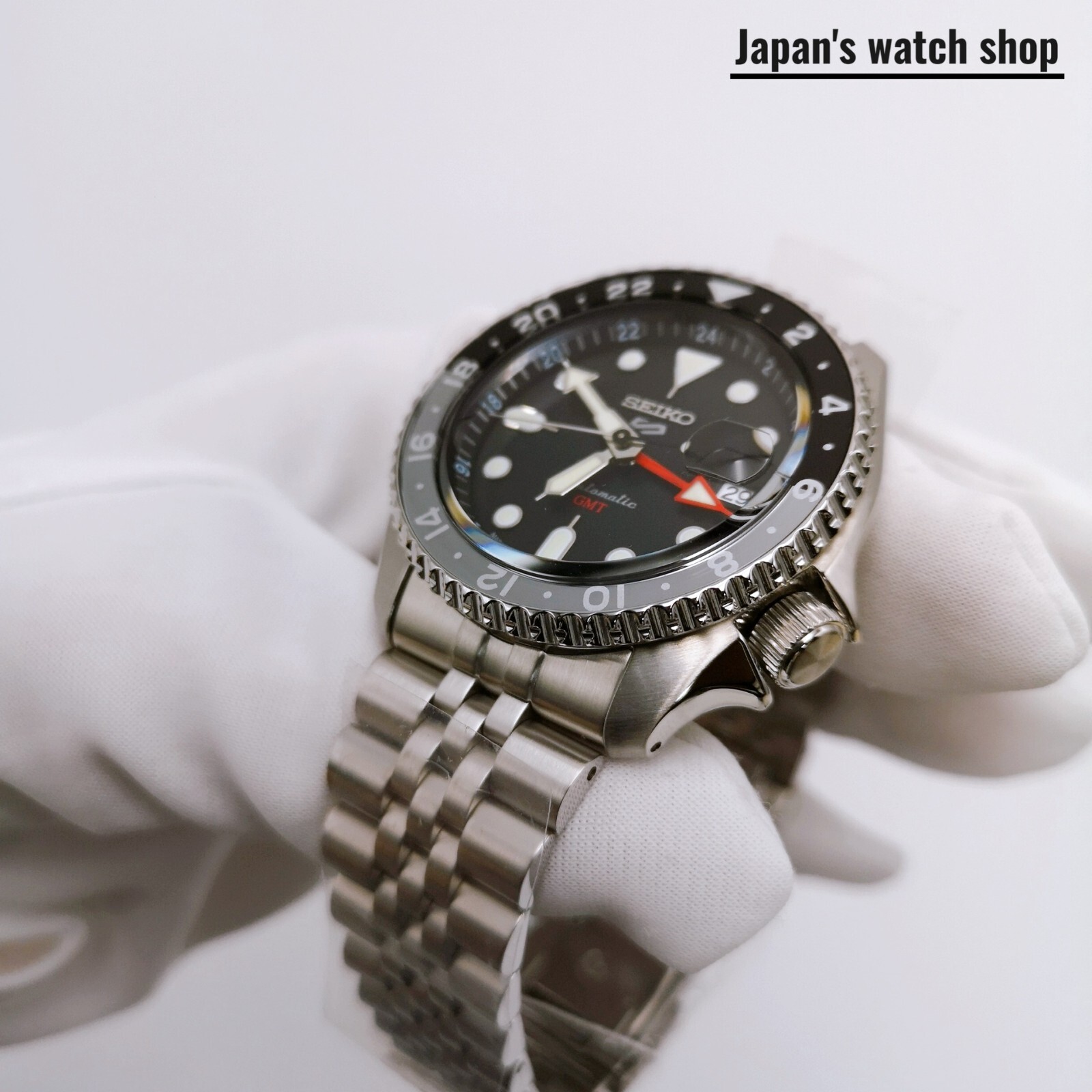 SEIKO 5 Sports SKX Sports Style GMT SBSC001 Black Men’s Watch New in Box
