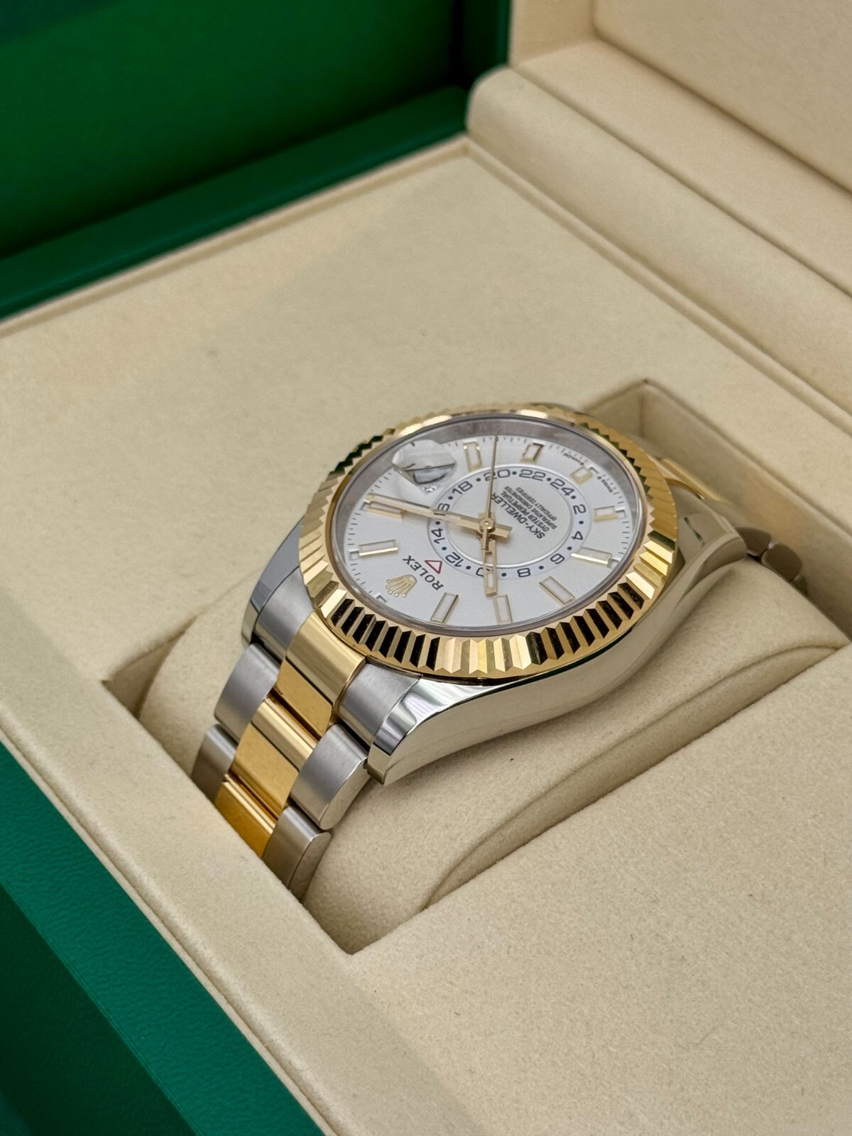 NEW 2025 Rolex Sky-Dweller 42mm 336933 Two-Tone Oyster White Dial