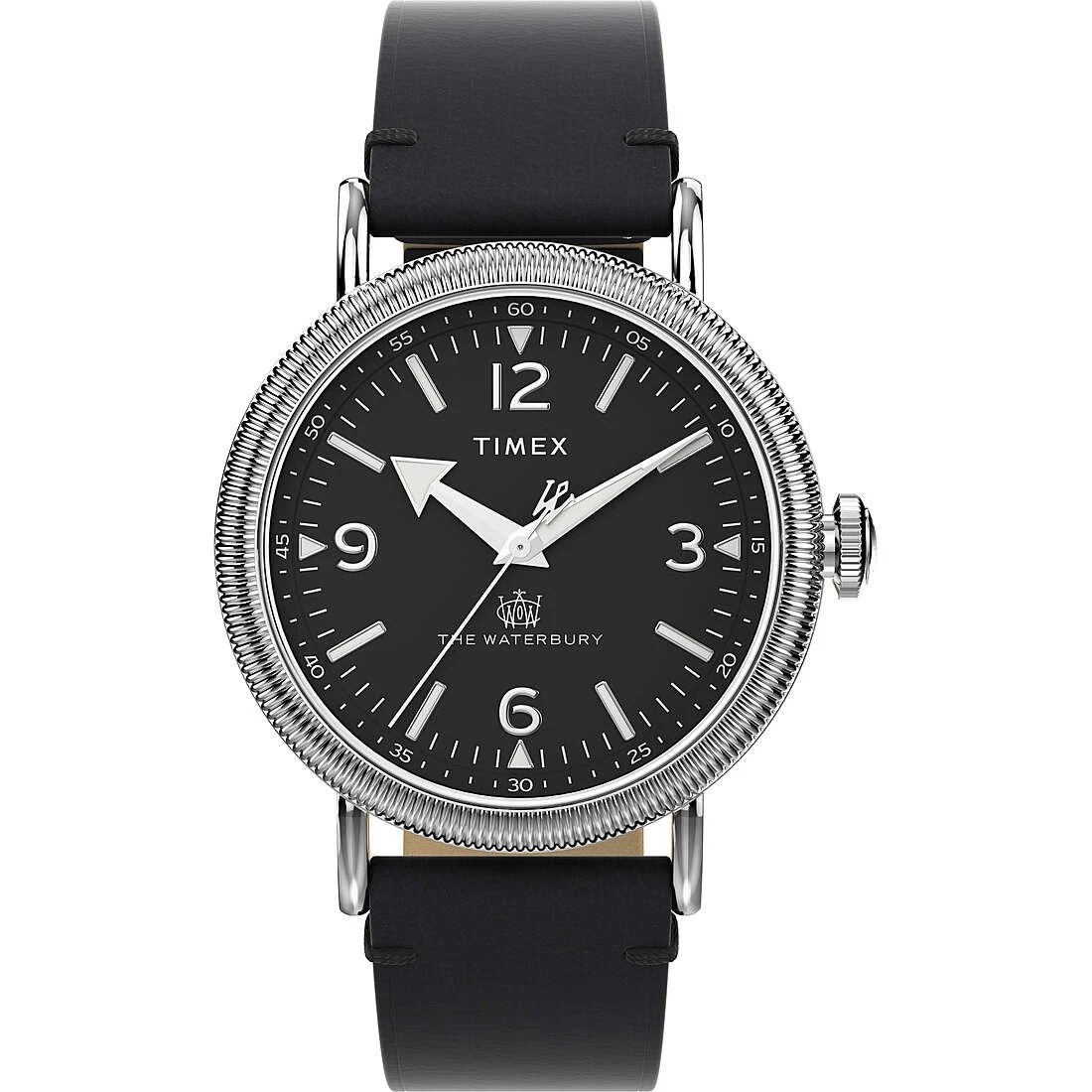New Timex TW2W20200 Men’s The Waterbury Standard Black Dial Watch