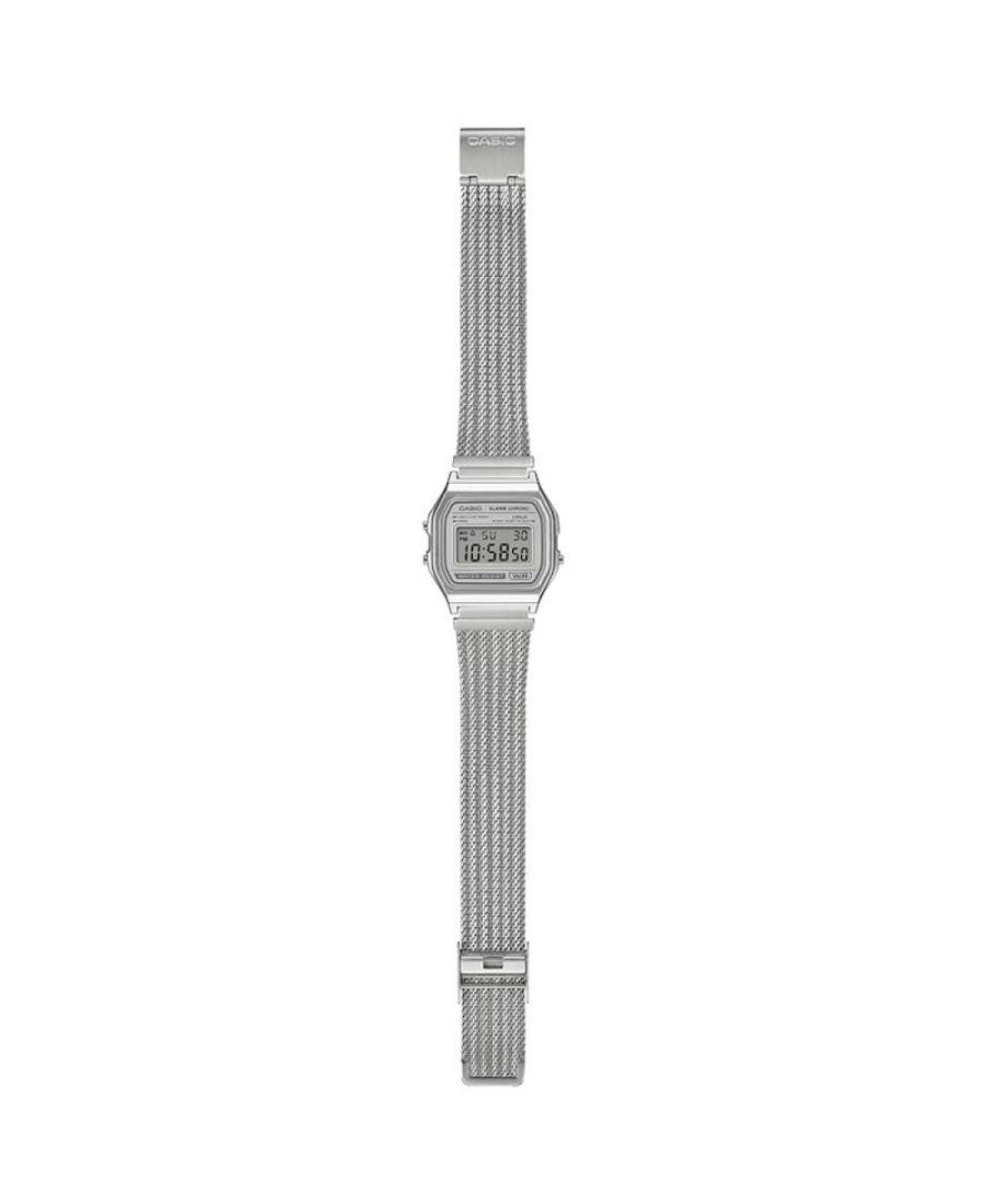 CASIO Men Digital Quartz Casual Watch Classic Dress Silver color Dial Waterproof