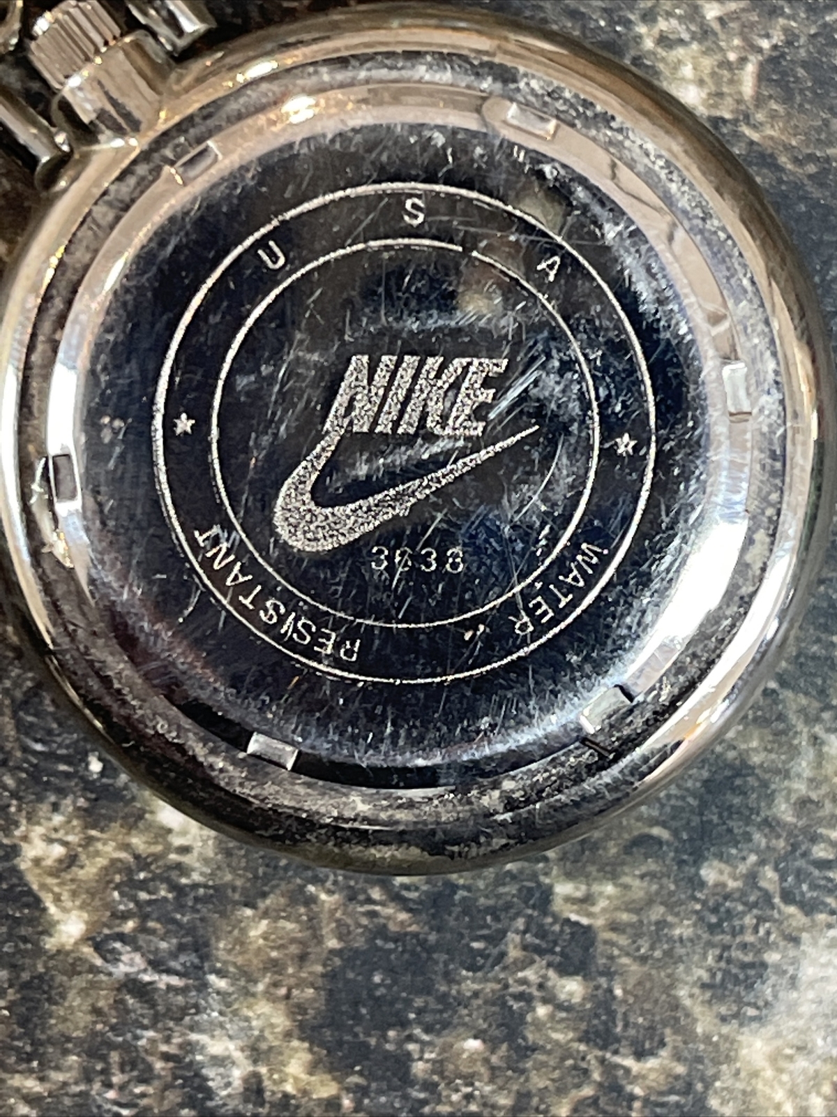 Nike Quartz Green Swoosh Pocket Watch Model # 3638