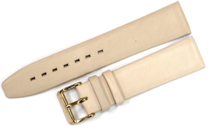 Watch Bands Flat Genuine Leather Plain 16MM to 24MM 6 Colors ( High Quality)