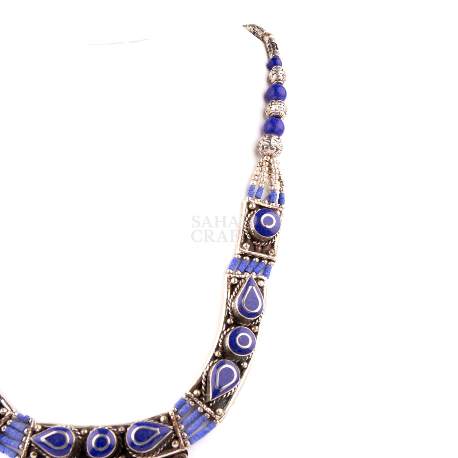Tibetan Necklace, Lapis Lazuli, Handmade Tribal Boho Jewelry, Ethnic Statement