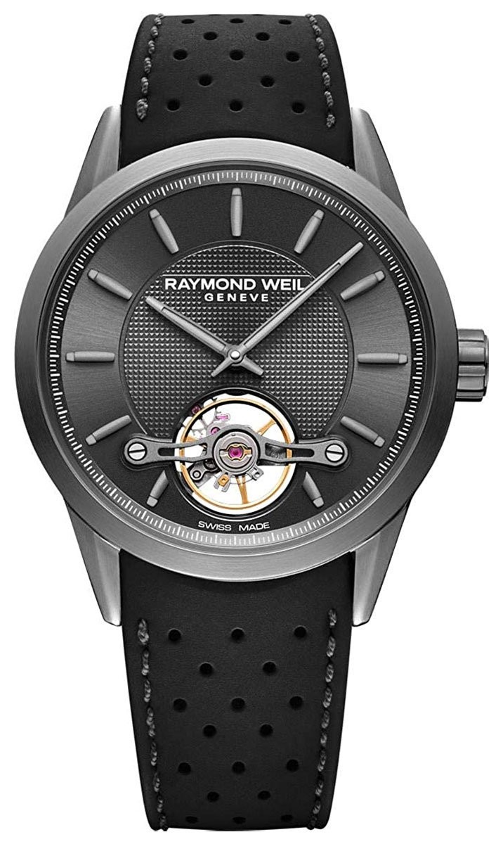 Raymond Weil Freelancer Automatic Grey PVD Black Rubber Mens Watch 2780TIR60001
