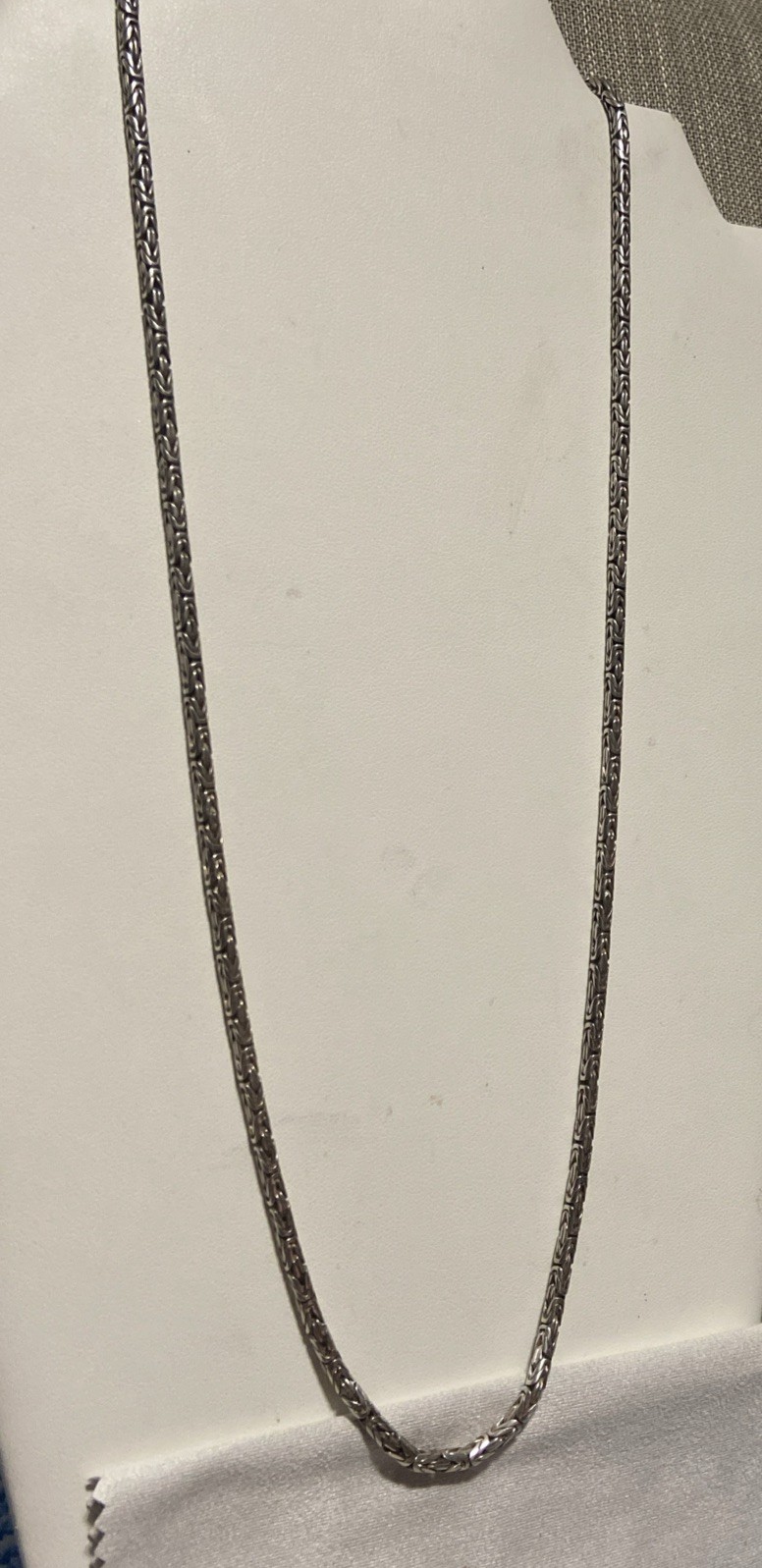 Sterling Silver 925 Byzantine 24″ Chain Necklace 35+ Grams Stunning