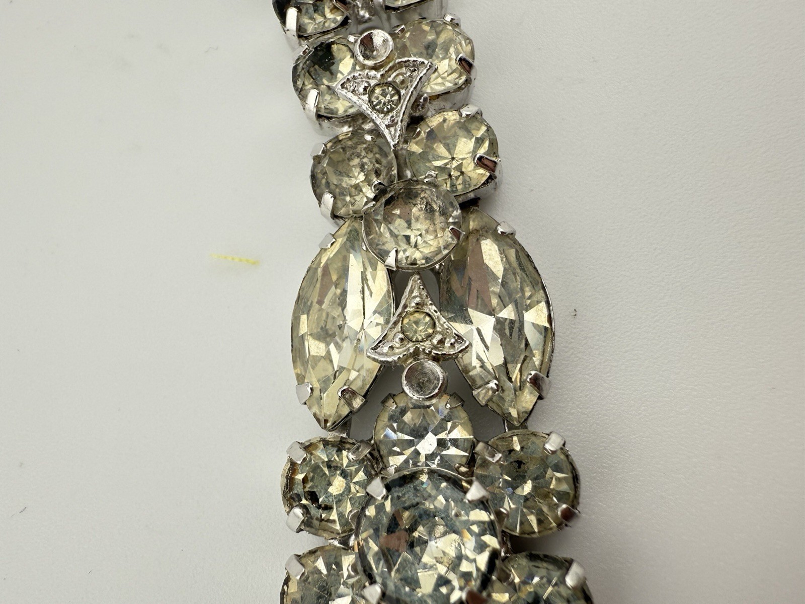 EISENBERG ICE SILVERTONE RHINESTONE 6 3/4” BRACELET AS IS PLEASE READ K138B