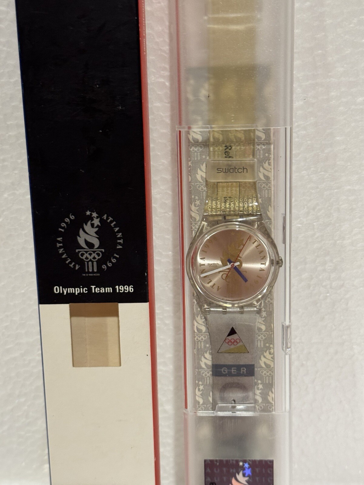 Swatch Watch Germany New Olympic Team 1996 NOS Special Edition