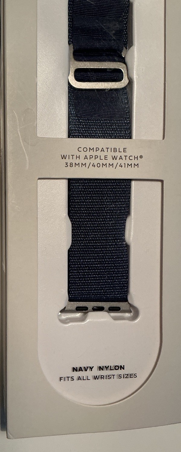 Royal Tech Navy Nylon w/Tools to Adjust Links -Apple Watch- 38MM/40MM/41MM NIB