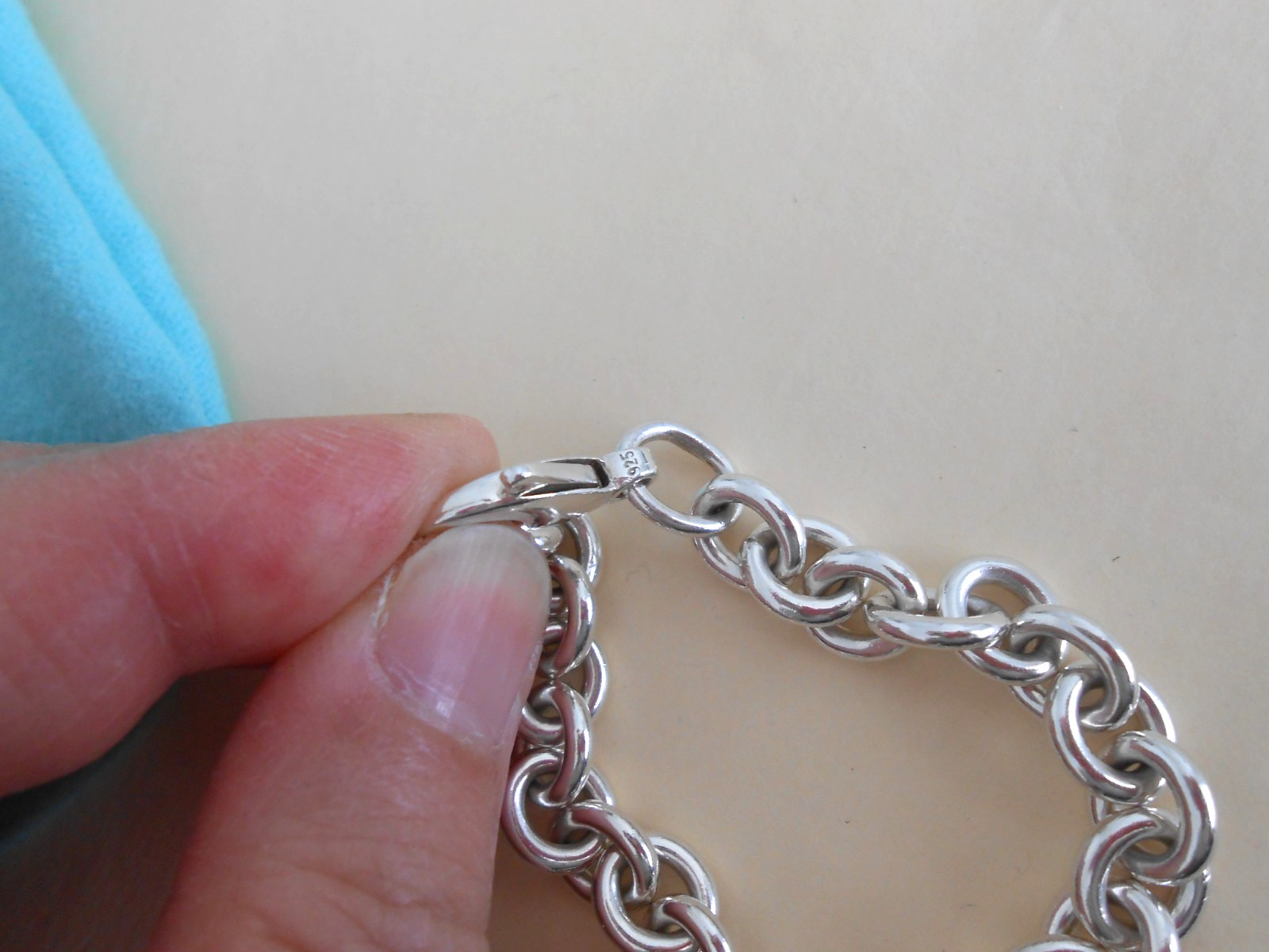 Tiffany & Co. Return to Tiffany Oval Tag Bracelet 8.25”