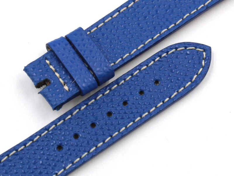 Genuine Leather Strap Blue Handmade Made Italy Various Sizes Excellent Quality New