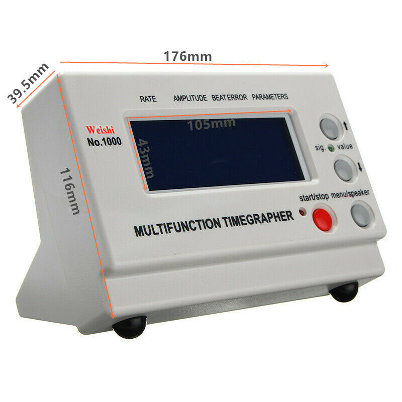 Weishi Mechanical Watch Timing Tester Machine Multifunction Timegrapher NO.1000