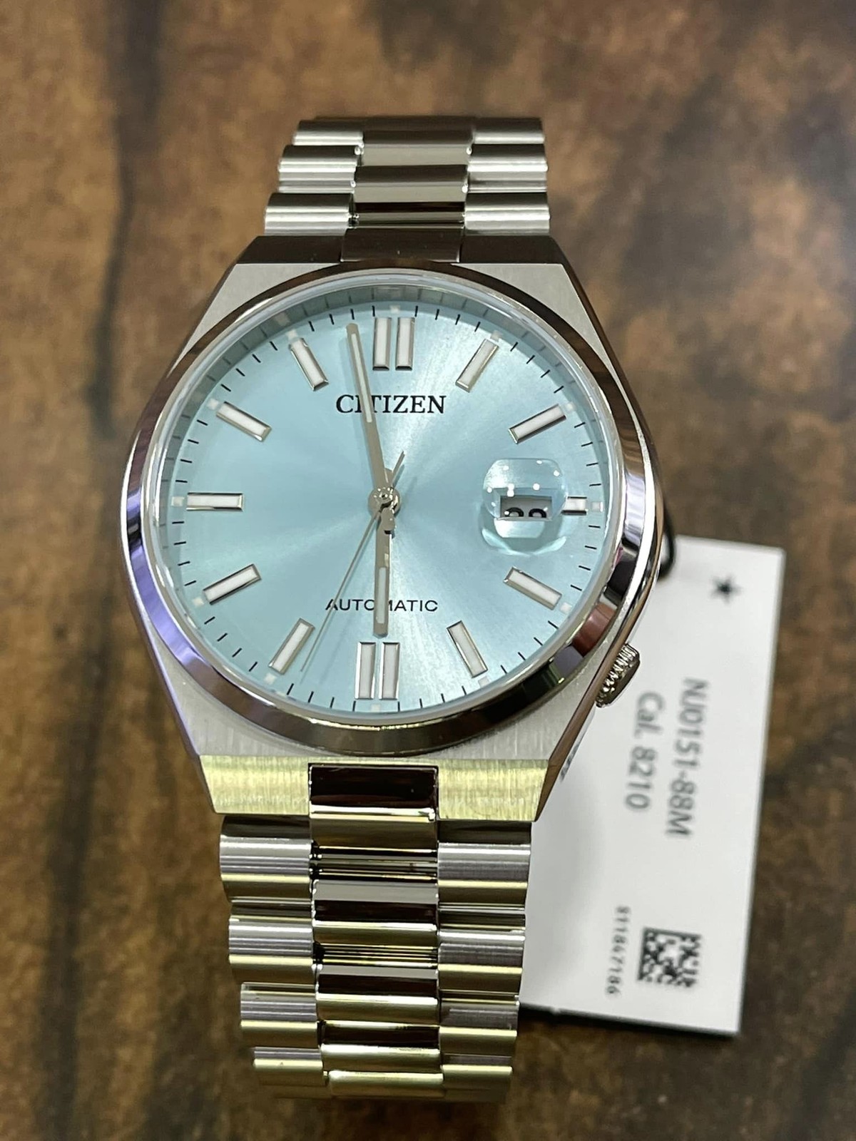 Citizen NJ0151-88M Automatic Tsuyosa Sapphire Turquoise Blue Stainless Steel