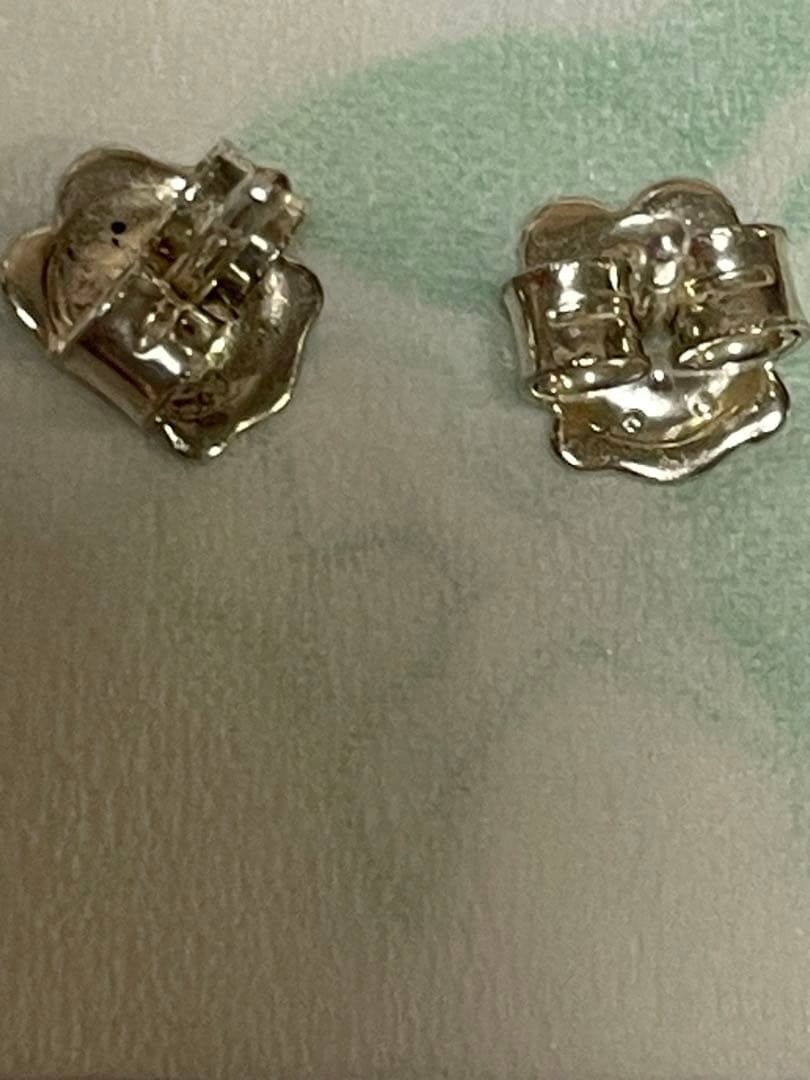 TOUS 925 Sterling Silver Bow Bear Stud Earrings Japan Cute Jewelry Marked