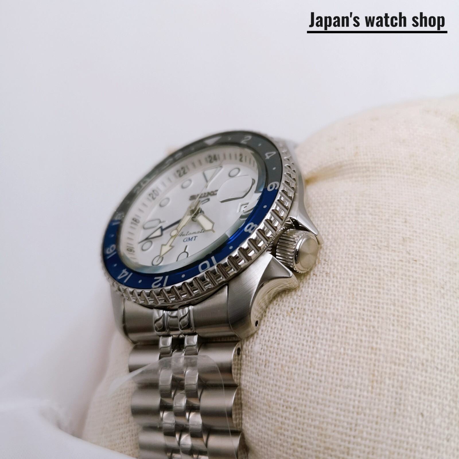 SEIKO 5 Sports SBSC017 White SKX Sports Style GMT Men’s Watch New in Box