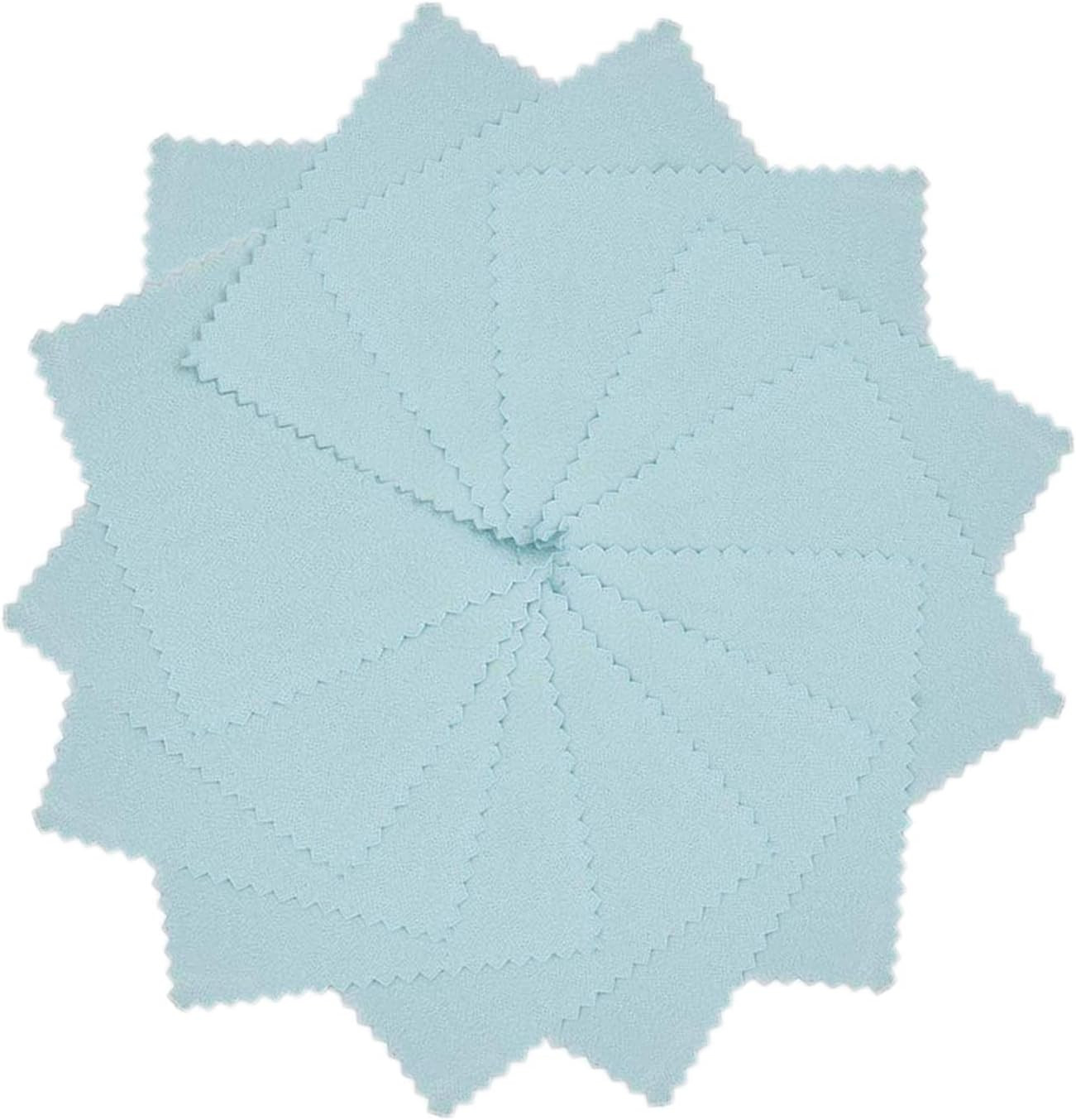 50Pcs Jewelry Cleaning Cloth Polishing Cleaning Cloths for Sterling Silver Gold