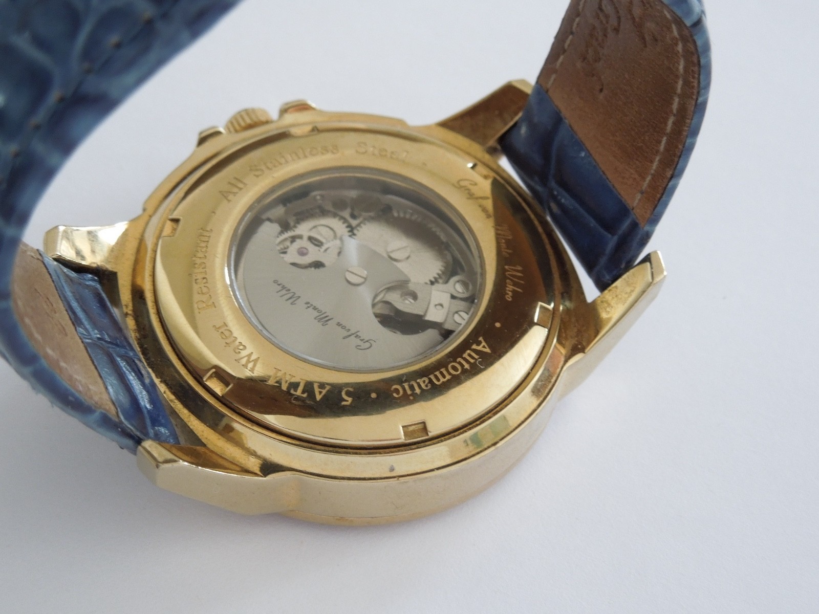 Watch Graf Von Monte Wehro Automatic Water Resistant Skeleton Stainless Steel