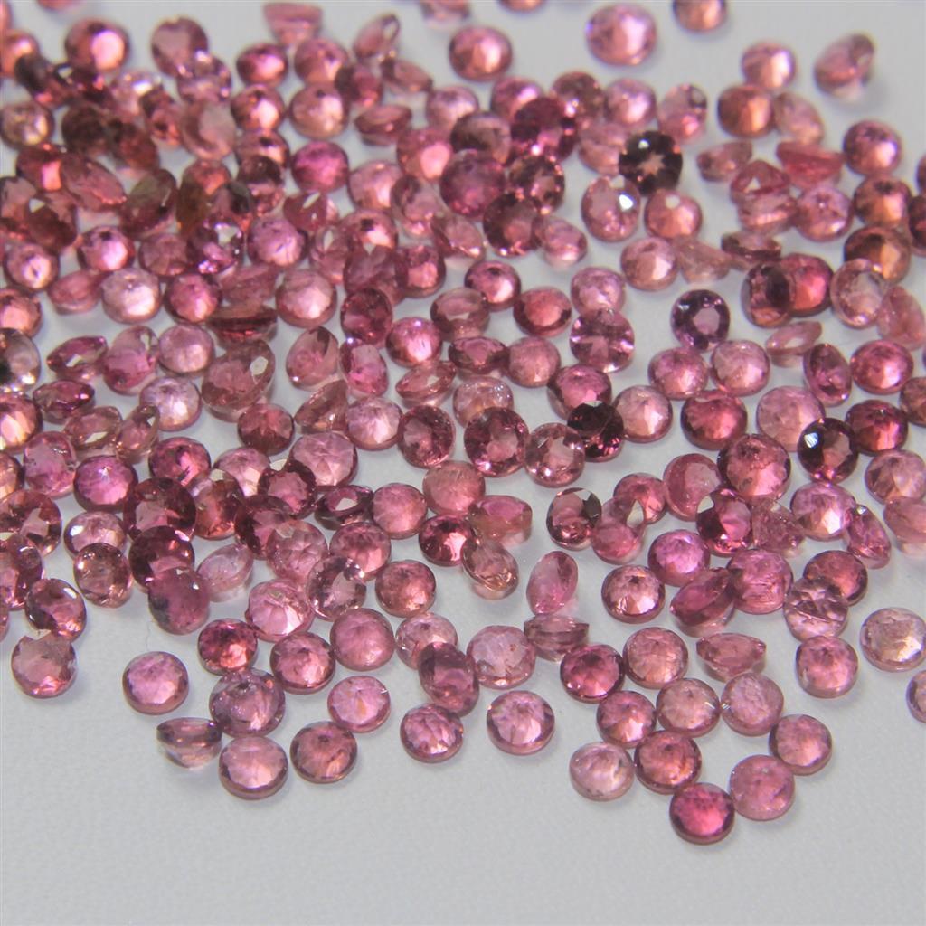 Wholesale Lot 3mm to 4mm Round Natural Pink Tourmaline Loose Calibrated Gemstone