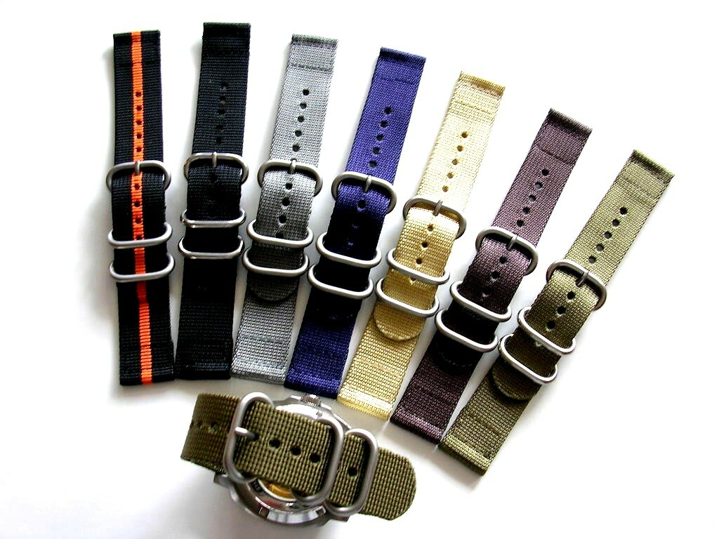 NATO ® 2pc Ballistic Nylon Military g10 sport UTC watch band strap IW SUISSE USA