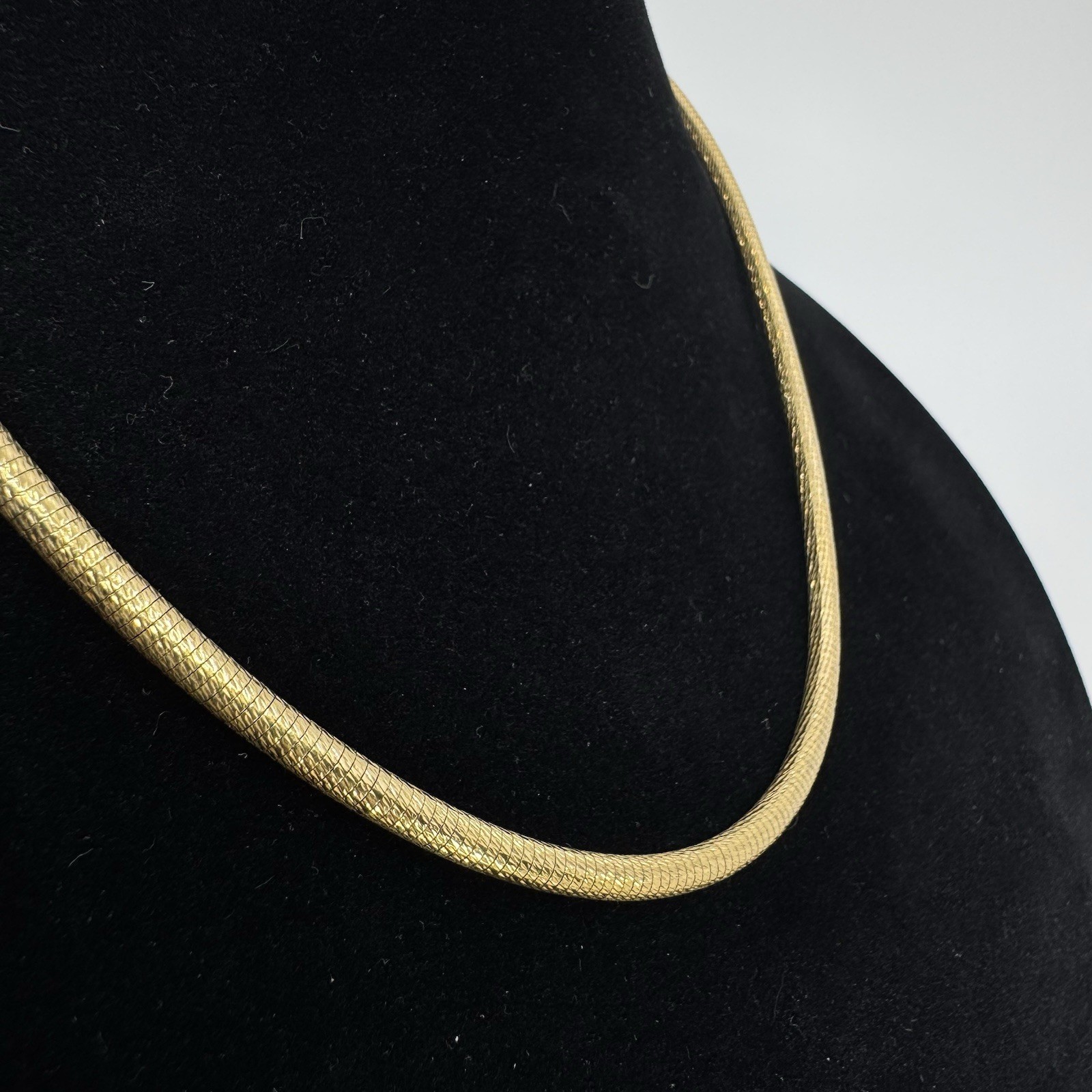 Italian Gold Over Sterling Silver 4mm Diamond Cut Snake Chain Necklace 20” 26.3g