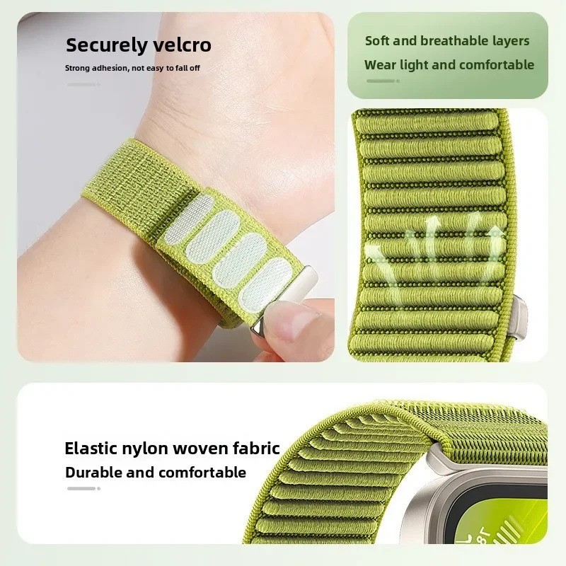 Nylon Watch Band Strap for Samsung Galaxy Watch 8 / 8 Classic 40mm 44mm 46mm