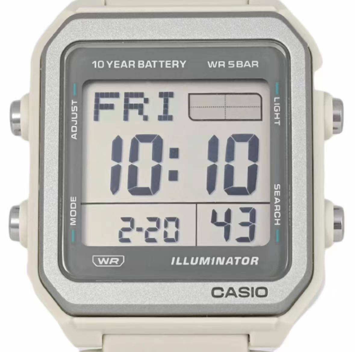 CASIO Collection W-221H-8AJF 5-Bar Water Resistance 10-Year BattWorld Time ,