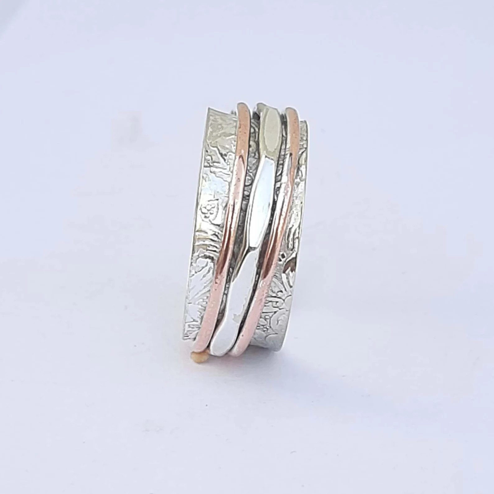 Beautiful 925 Sterling Silver Spinner Ring Handmade Wedding Jewelry Gift A-198