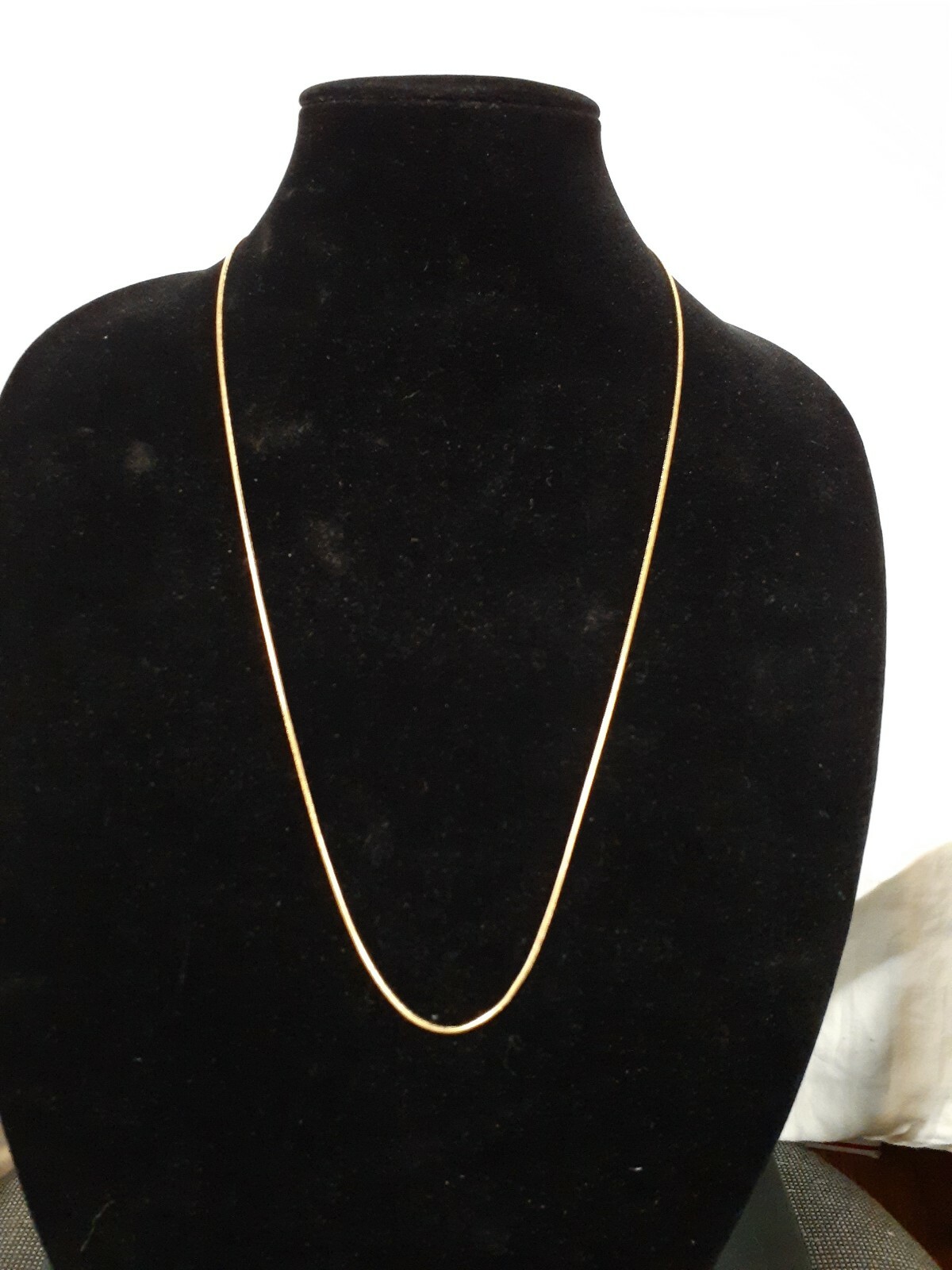 30 INCH 24 K. ☆GOLD PLATED (SNAKE CHAIN NECKLACE) 1 MM