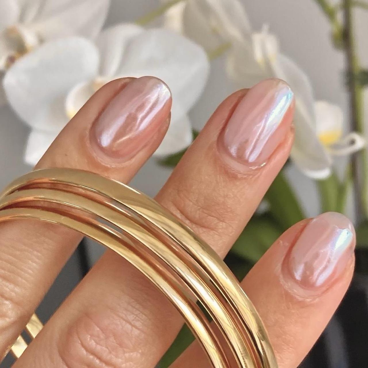 ✨ Glossy Gold Bangle Bracelet -100% waterproof – 65 mm diameter