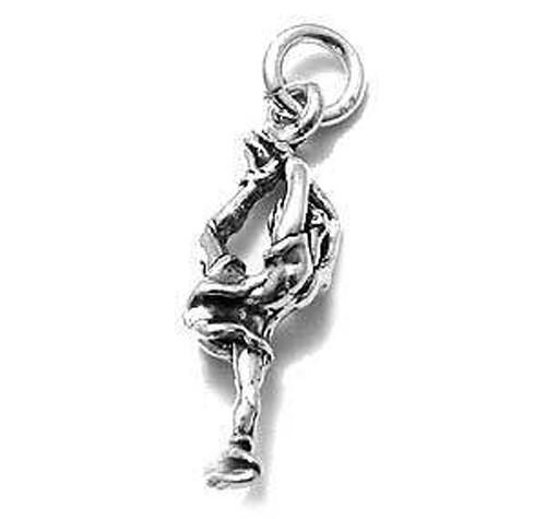 925 Sterling Silver Ice Skater Charm
