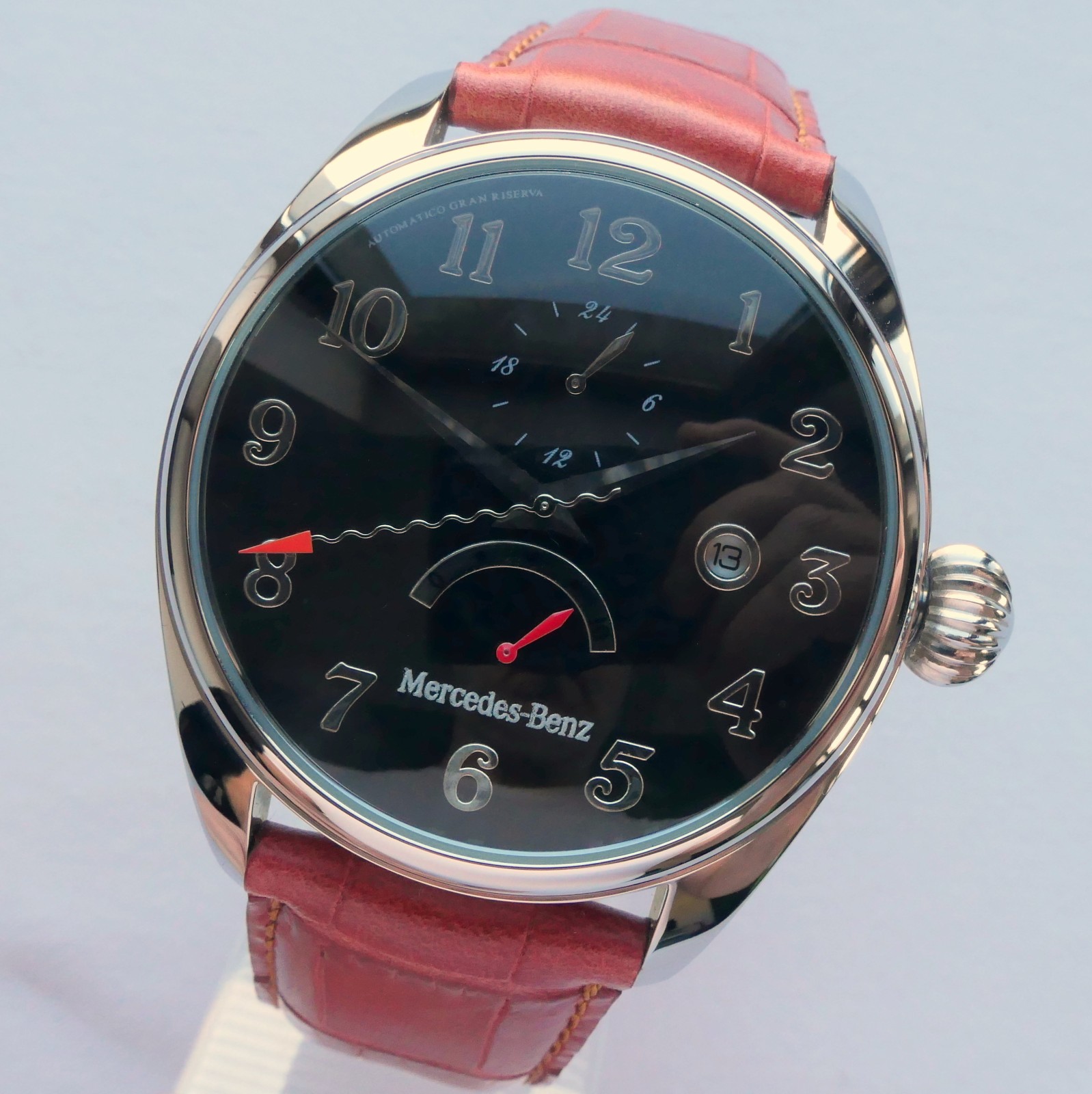 Mercedes Benz Classic Retro Design Car Accessory Power Reserve Automatic Watch