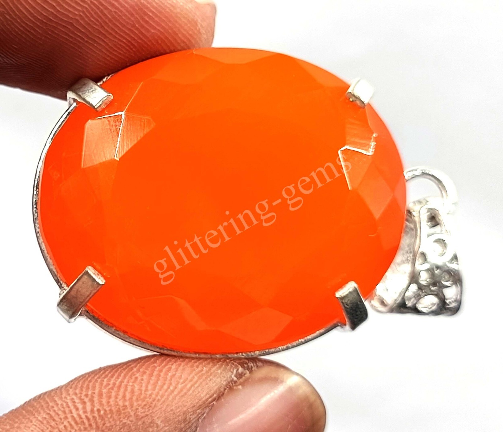 108.30 Ct Oval Natural Opal 925 Solid Sterling Silver Pendant IGL Gems M25