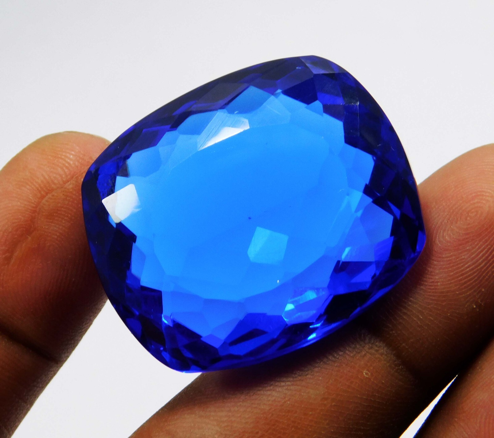 Natural 82.40 Ct Blue Tanzania Of Tanzanite Certified Cushion Cut Loose Gems