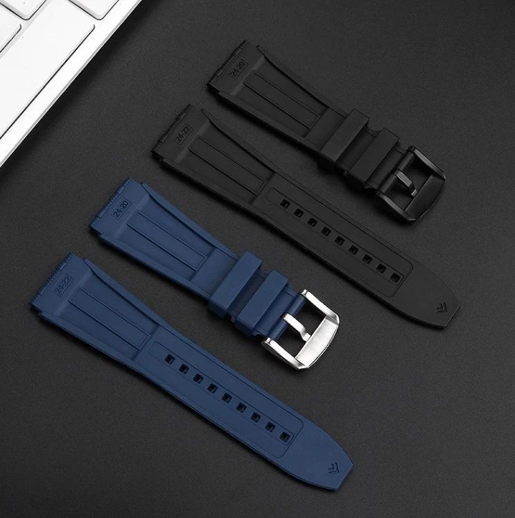 22mm 24mm Rubber Strap Rouleaux Fits Breitling Chronomat B01 Avenger Superocean