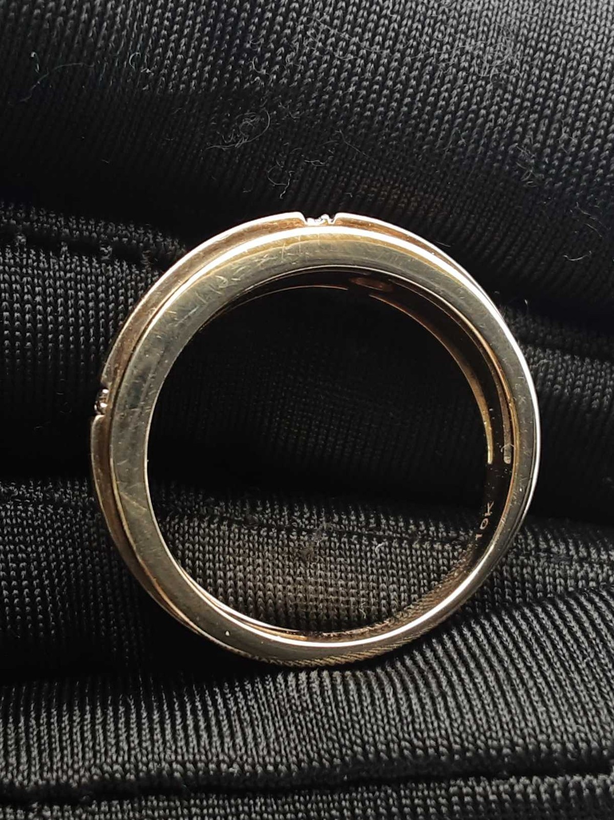 0.27 Cttw Diamond Wedding Band In 10k Yellow Gold 5.5 Grams Size 7.5 Fw0526ocrdu