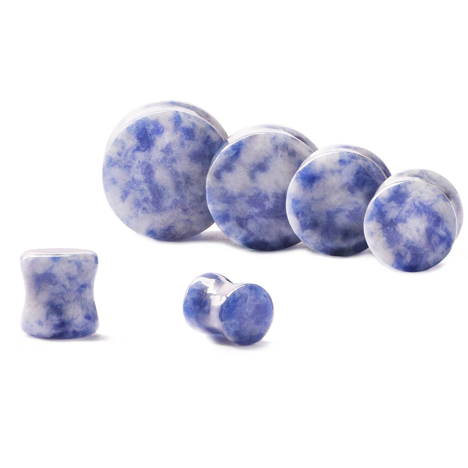 LOT 15 PAIR Organic Stone Ear Flesh Tunnel Plugs Saddle Double Flare Ear Gauges