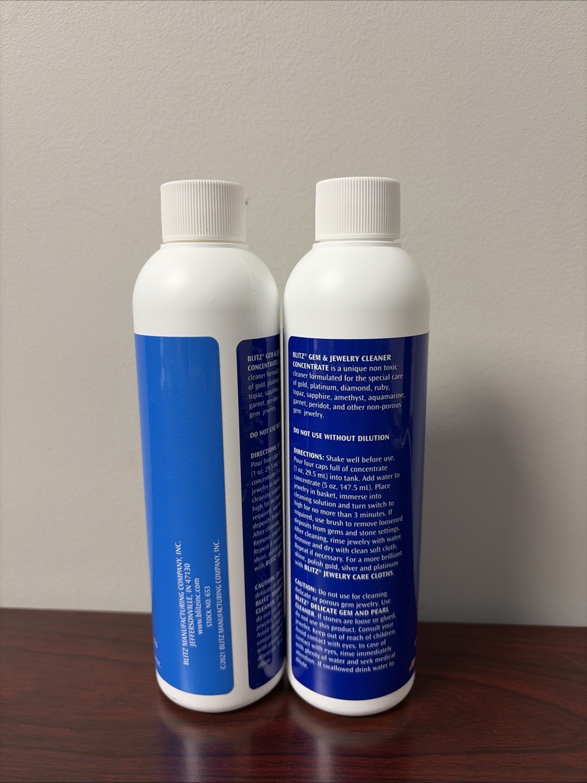 Gem & Jewelry Cleaner Liquid Concentrate for Gold, Silver, Platinum Jewelry Clea
