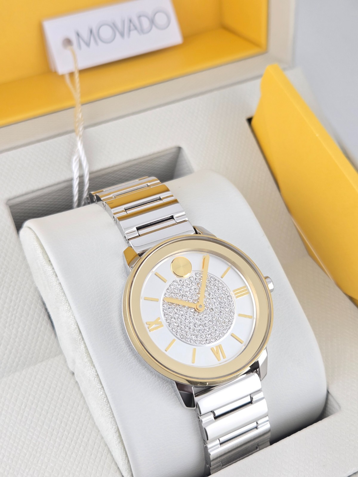 Movado Women’s Bold Diamond Dial Stainless Steel Watch – 3600660 ($650 MSRP)