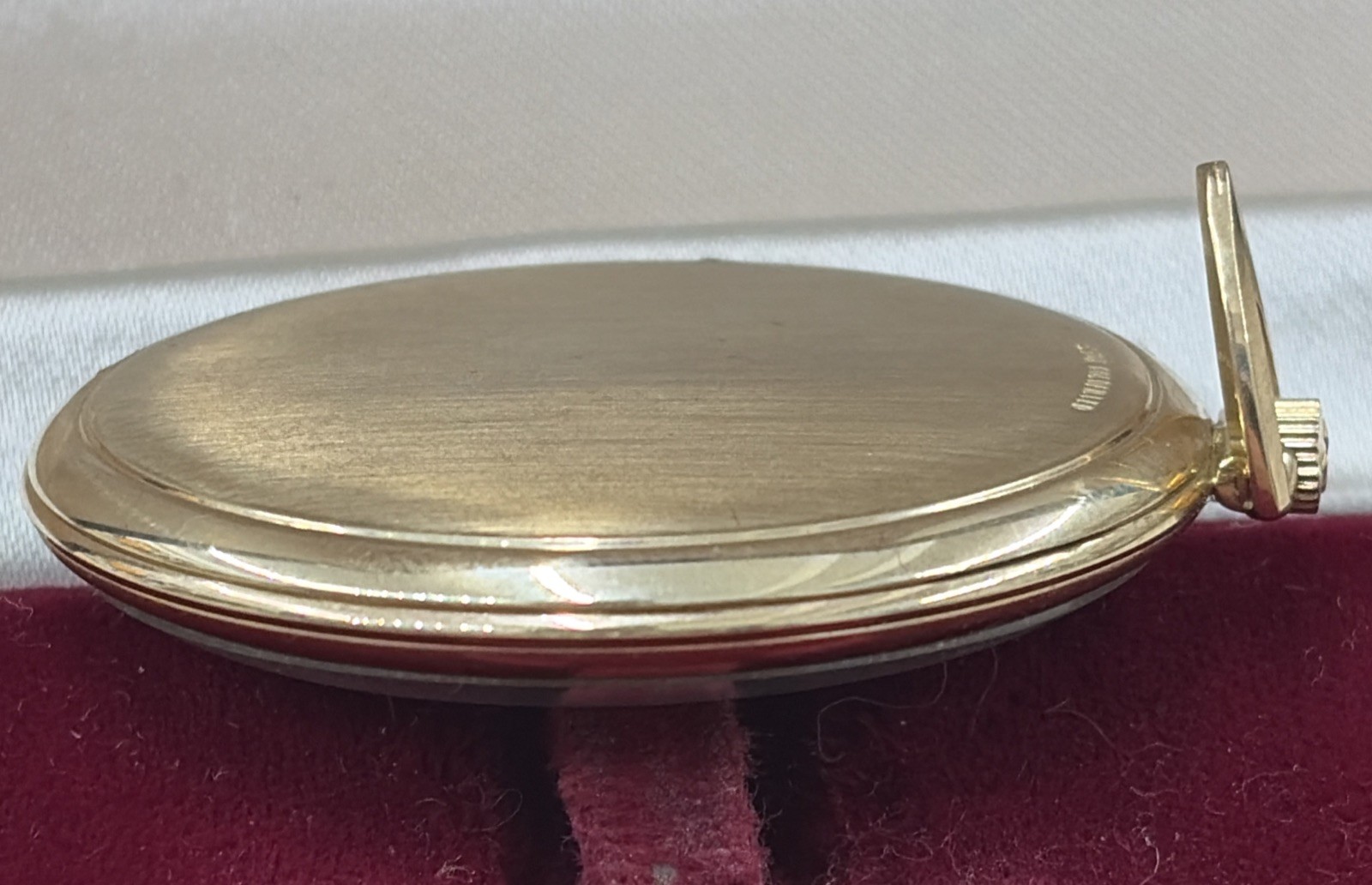 Vintage 1960s Omega 10K Gold Filled Dress Pocket Watch Central Seconds