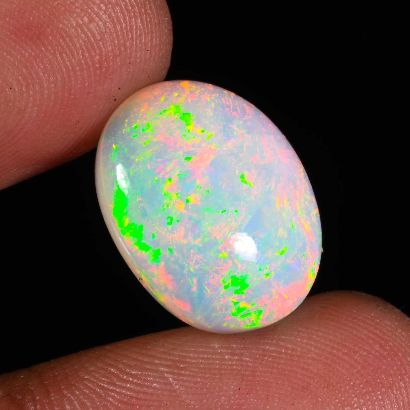 10.00 Ct Natural Ethiopian Opal Welo Fire Opal Cabochon Loose Gemstone 17x13x8mm